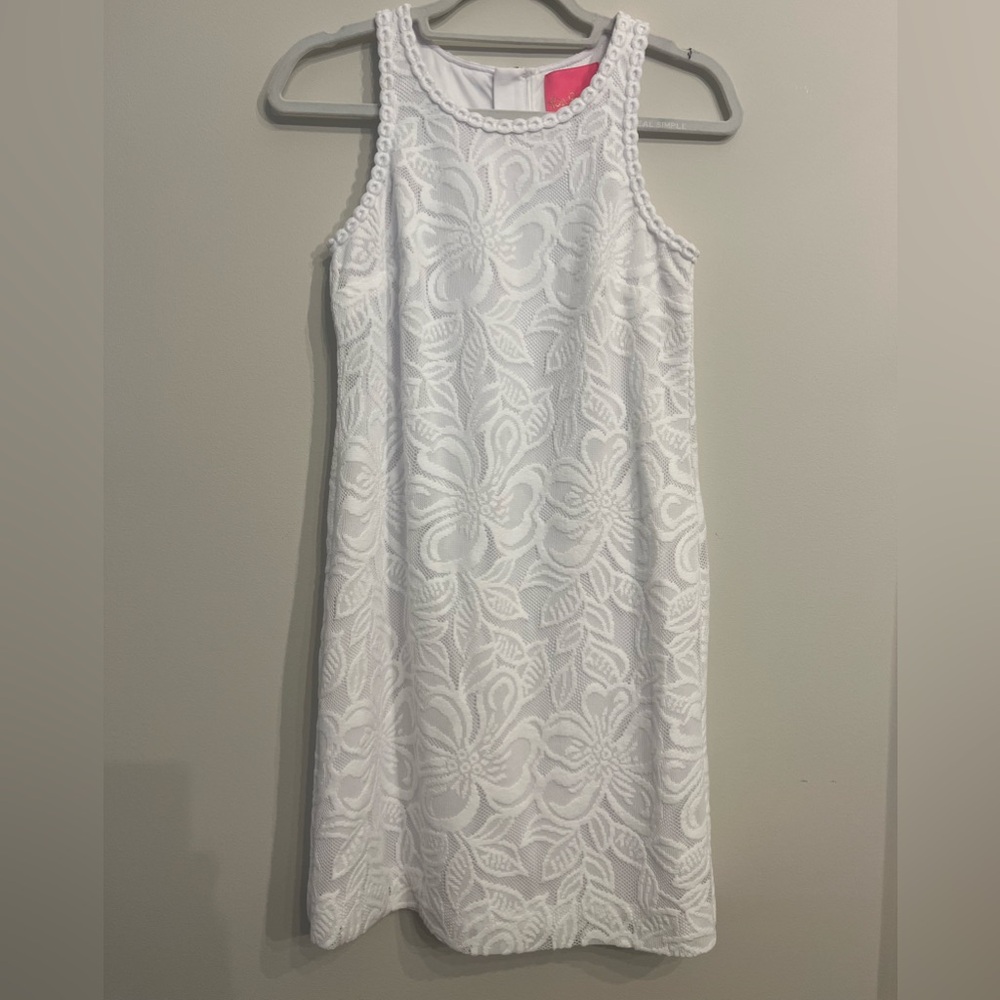 Lilly Pulitzer white lace dress